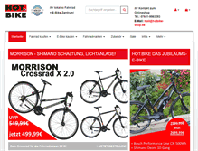 Tablet Screenshot of hotbike-shop.de